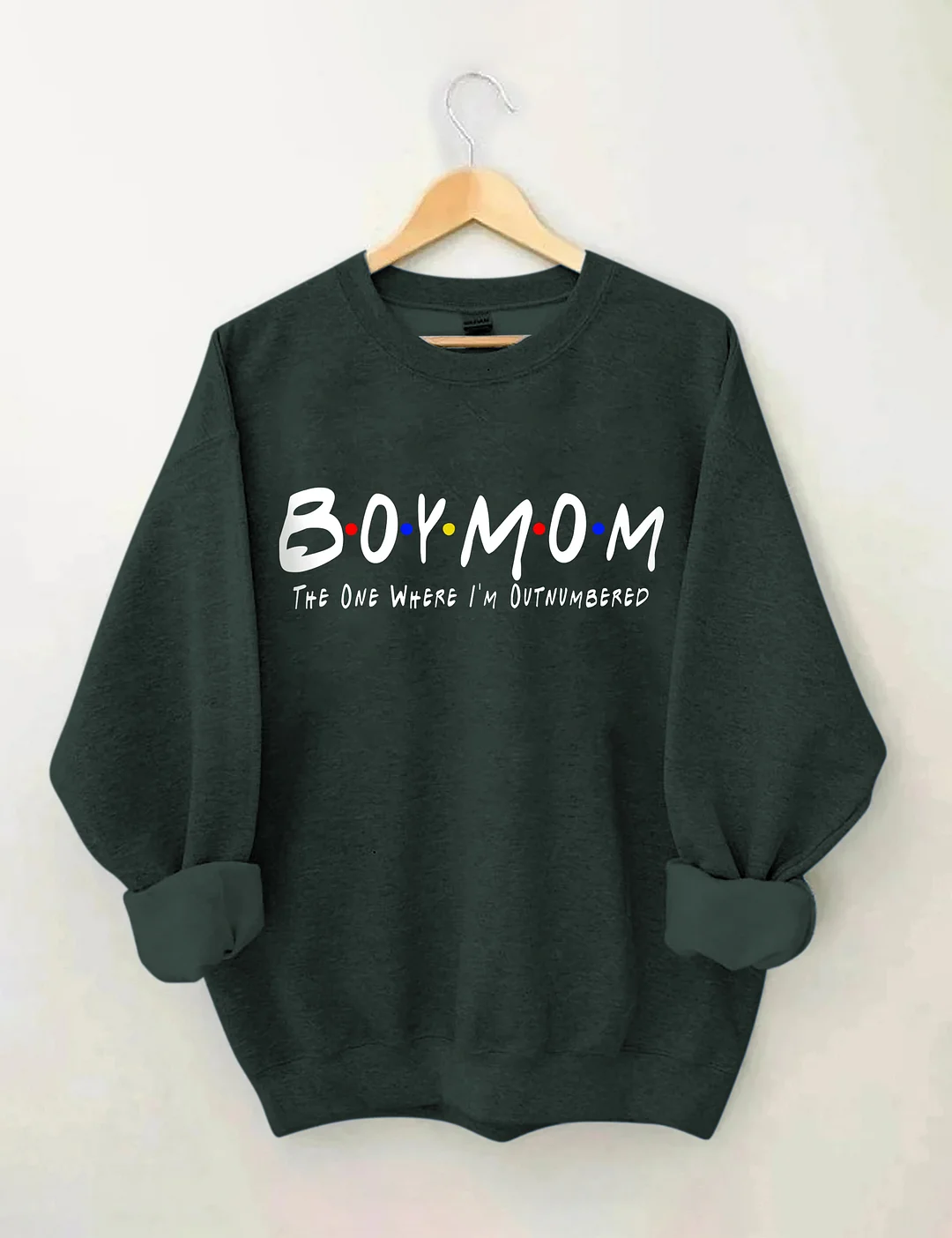 Boy Mom The One Where I'm Outnumbered Sweatshirt
