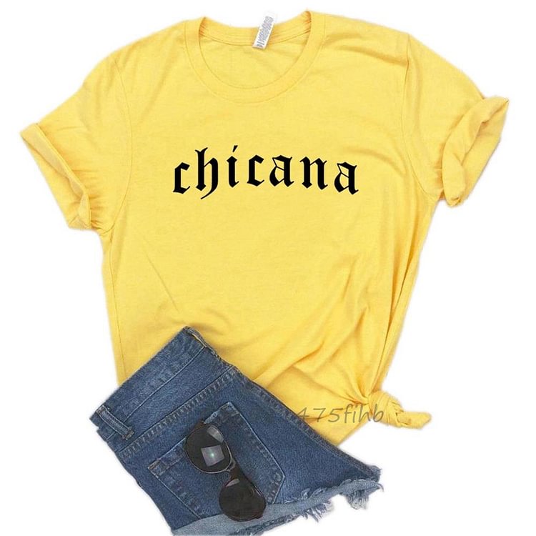 Chicana Mexicana Latina Print Women Tshirts No Fade Premium T Shirt For Lady Woman T-Shirts Graphic Top Tee Customize - Life is Beautiful for You - SheChoic