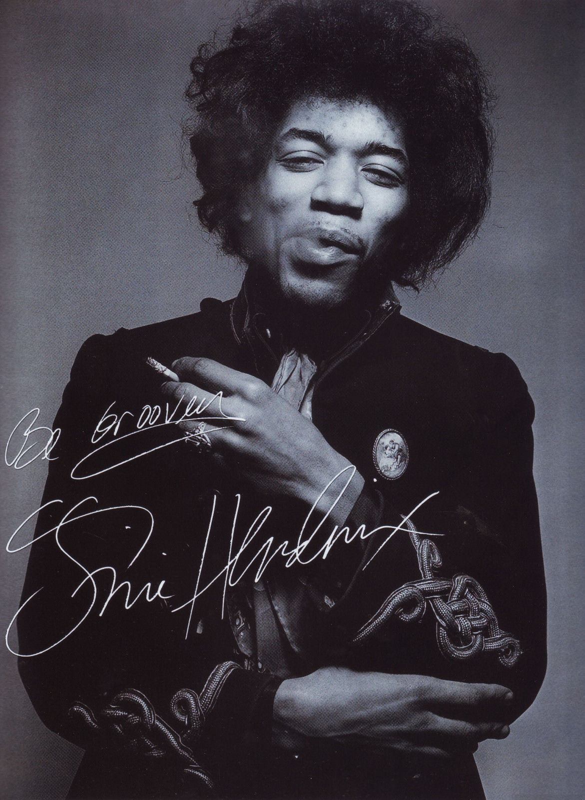 JIMI HENDRIX AUTOGRAPH SIGNED PP Photo Poster painting POSTER