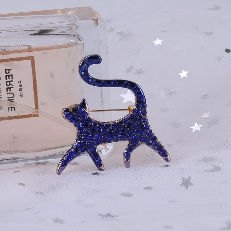 Classic Style Pin Cat Alloy Rhinestone Women’s Brooches