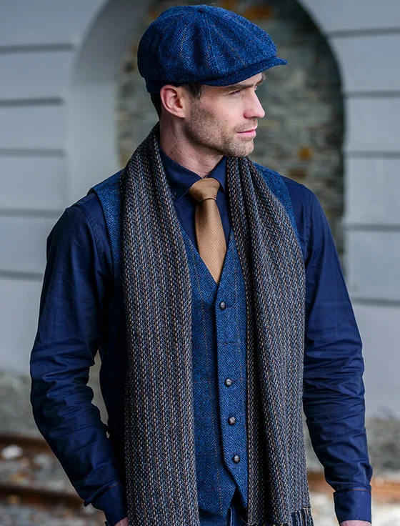 8 PANEL DRIVING CAP - DENIM