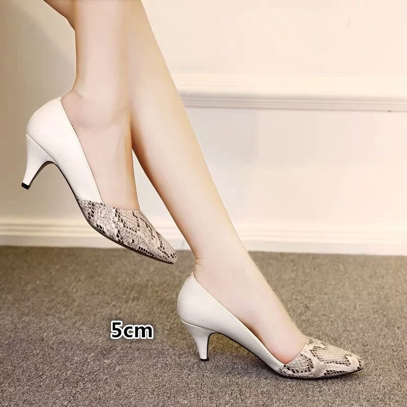 Fashion Small Fresh Two Wear Single Shoes 2020 Fall New Thick with Shallow Mouth Womens Shoes Elegant Square Head High Heels