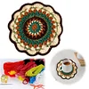 (US Only)Crochet Mandala Coaster Handmade DIY Material Package with Crochet Hook(2)