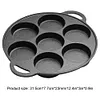 7-Cup Cast Iron Egg Frying Pan Non Stick Pancake Pan Omelet Pan Egg Cooker