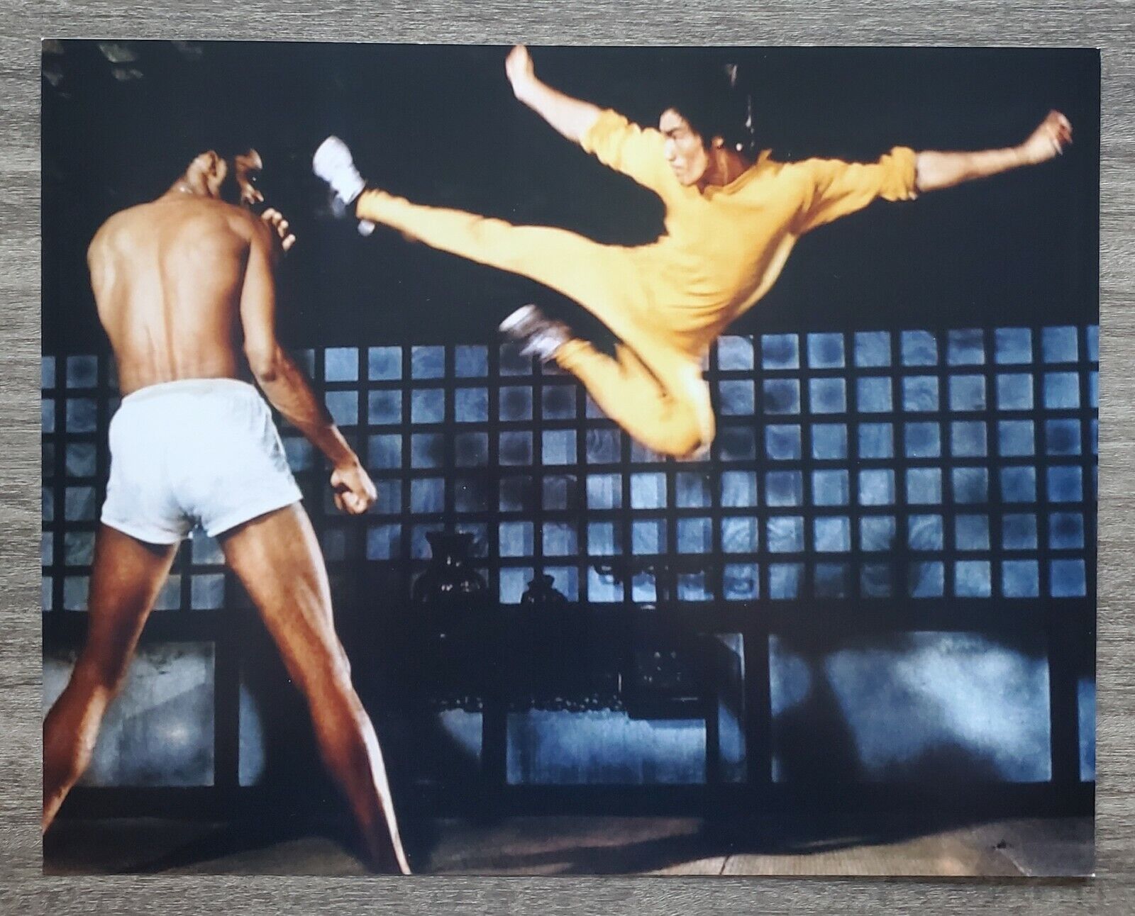 Unsigned Bruce Lee & Kareem Abdul-Jabbar Game Of Death 11x14 Photo Poster painting Photo Poster paintinggraph