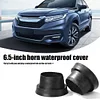 2pcs 6.5in Waterproof Car Speaker Covers Soft Silicone Foldable Horn Spacer