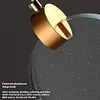 Modern LED Pendant Light Chandelier Long Hanging Light Gold for Office Entrances