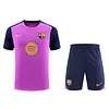 2025/2026 Barcelona Pre-Match Training Purple Shirt+Shorts 1:1 Thai Quality
