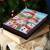 Wooden Christmas Theme Diamond Jewelry Case Mosaic Craft Set for Rings Bracelets