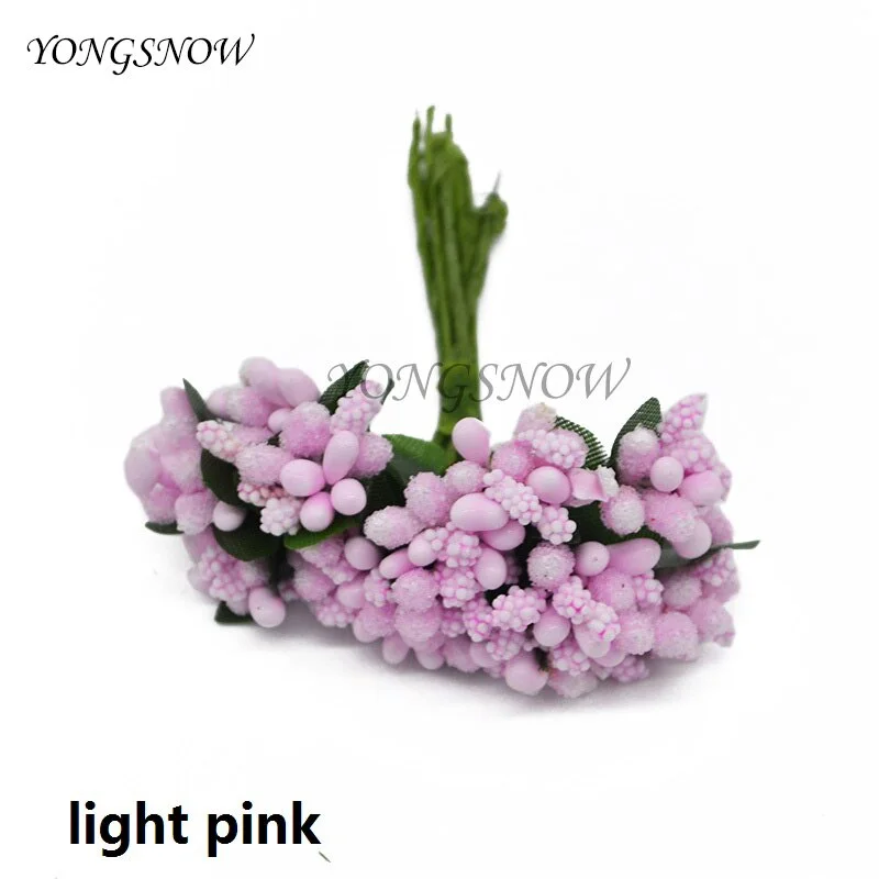 24pcs/lot Mulberry Stamen Artificial Flowers Stamen /DIY Pistils For Flowers Heads Wedding Party Scrapbooking Craft Decoration