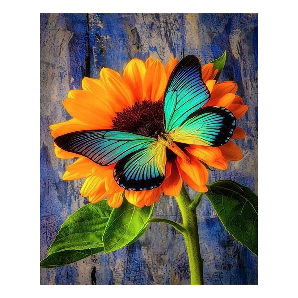 

Butterfly Flower - 11CT Stamped Cross Stitch - 30*40CM, 501 Original