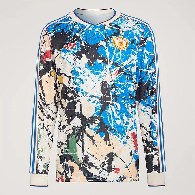 【S-4XL】Manchester United Stone Roses 2026 Lifestyle Jersey - Long Sleeve