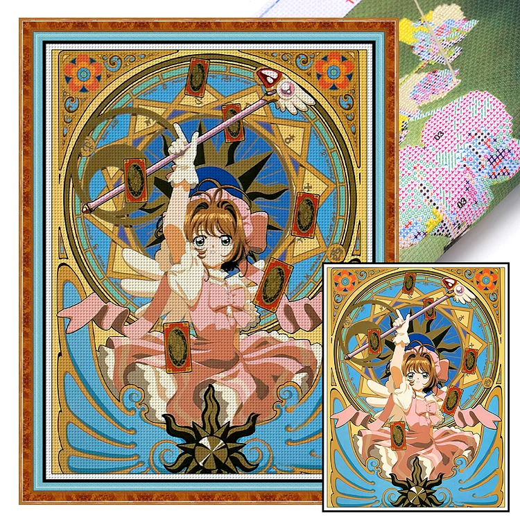 【Yishu Brand】Anime Sailor Moon 11CT Stamped Cross Stitch 50*65CM
