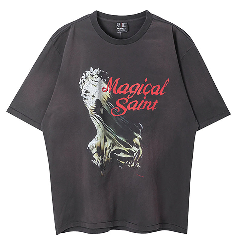 Saint  Letter Logo Printed T-Shirt
