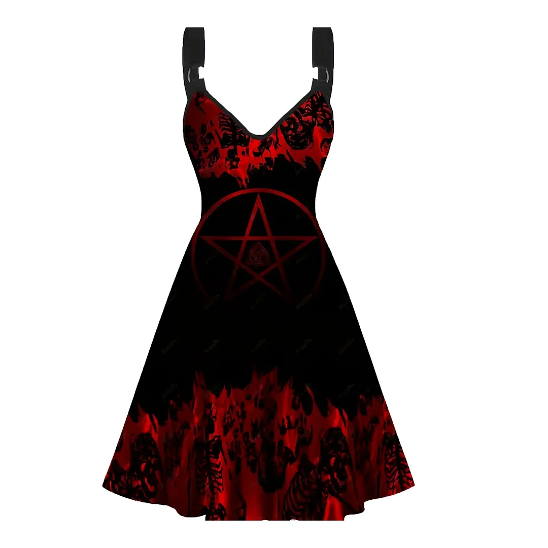 Halloween Cosplay Party Dress Gothic Dress Plus Size