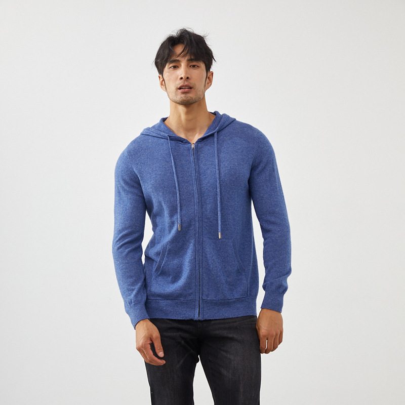 Men's Cashmere Hoodie REAL SILK LIFE