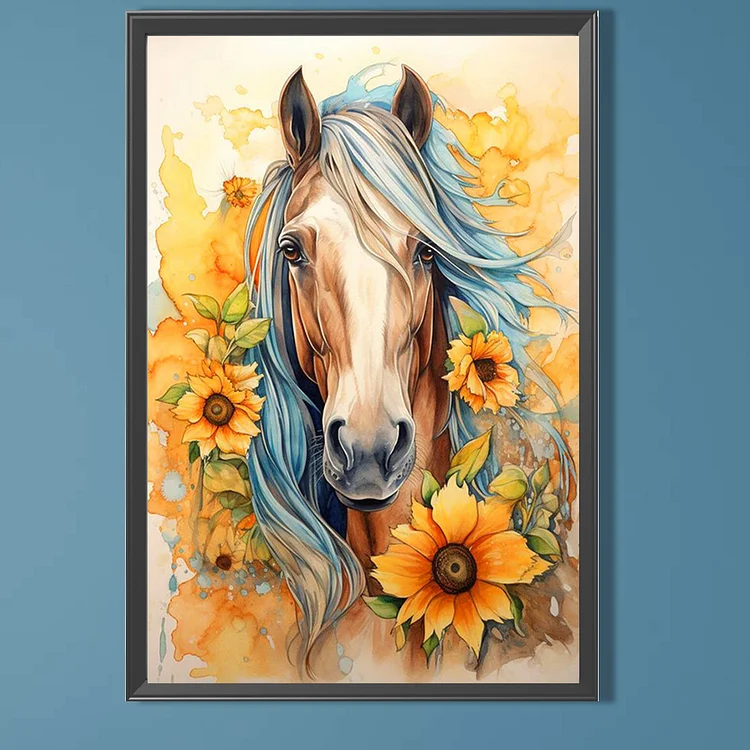 Diamond Art - Sunflower Horse