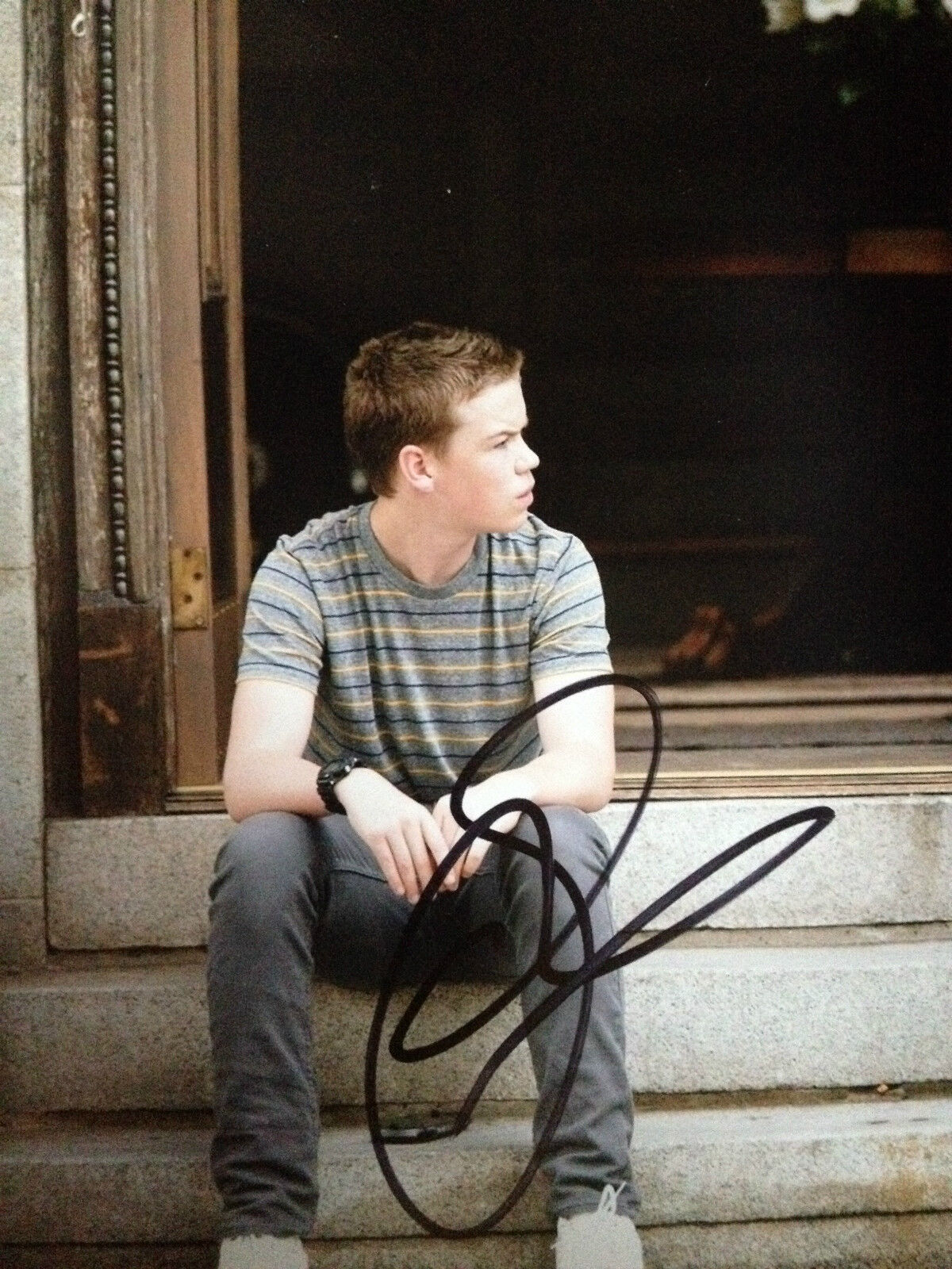 WILL POULTER - WE'RE THE MILLERS ACTOR - BRILLIANT SIGNED COLOUR Photo Poster painting