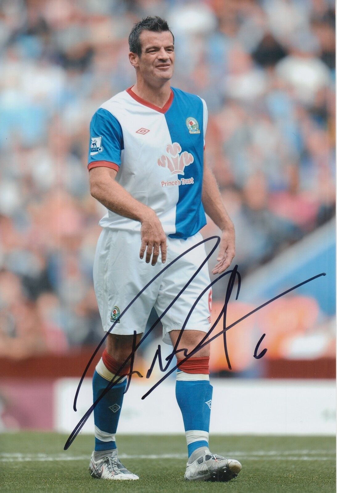 BLACKBURN ROVERS HAND SIGNED RYAN NELSON 12X8 Photo Poster painting.