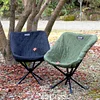 Rotatable Outdoor Camping Folding Chair, Support 550 Lbs, X-Shaped Steel Frame Fixed, Fully Cushioned Seat and Back, Beach, Fishing, Trip, Picnic