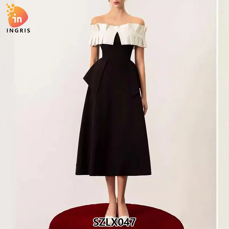 Vietnam Niche Evening Banquet Elegant Elegant Lady Party Dress Luxury Women Sex Evening Casual Elegant Party Dress-SZLX047