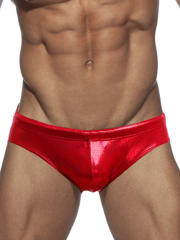 Faux Leather Sequin Skinny Trunks