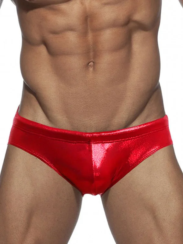 Faux Leather Sequin Skinny Trunks