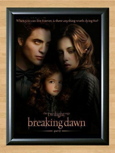 Twilight Saga Breaking Dawn Kristen Stewart Robert Pattinson  Poster Photo Poster painting A4 Size