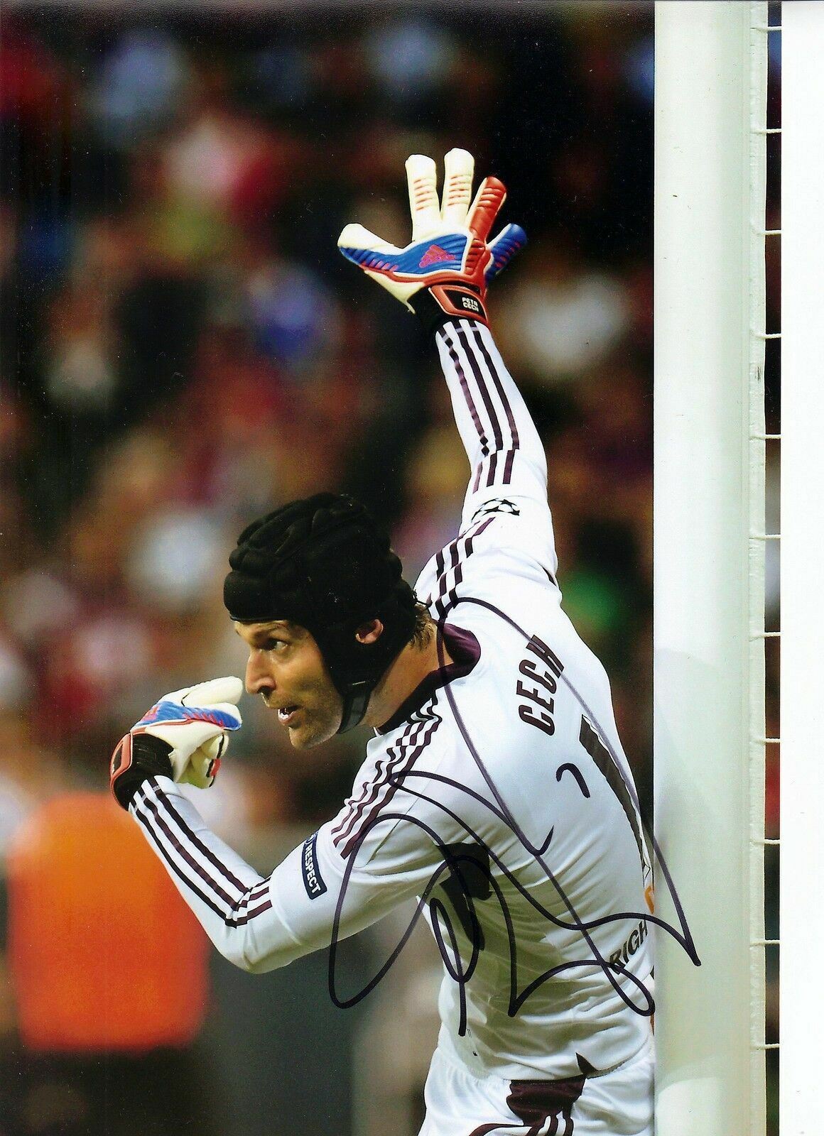 Petr Cech Genuine Hand Signed Chelsea Photo Poster painting 12X8 Munich 2012 AFTAL COA (9052)