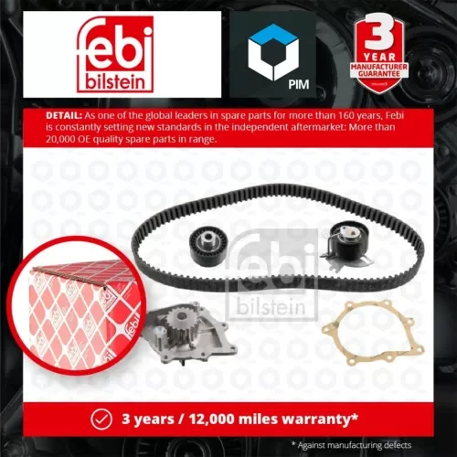 Timing Belt & Water Pump Kit fits CITROEN RELAY 2.0D 2.2D 2015 on Set 1610278280 Parts