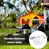 18Pcs Grass Cutter Blade Anti-rust for Bosch Indego 800 1000 1200 (Silver)