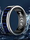 Smart Ring with Display Screen Fitness & Health Tracker Fitness Rings IP68 Waterproof with Call Notification for Both Women and Men