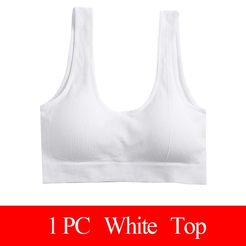 Women Bra Set Female Tube Tops Tank + Panties Vest U-Shaped Back Underwear Seamless Lingerie Female Bralette Backless Crop Tops