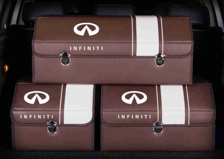 Car Trunk Leather Storage Box