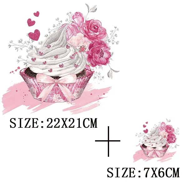 Beautiful Flowers Thermal Sticker On T-shirt DIY Washable Iron On Transfer For Clothing Funny Design Patches On Clothes Applique