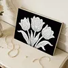 uk.everydayedeals DIY Pearl Painting With Frame - Handmade Self-Adhesive Pearls - Tulip(20*30cm)