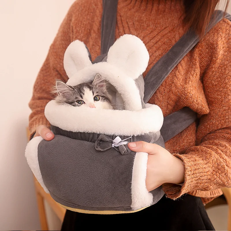 Pet Warm Carrier Bag Small Cat Dogs Backpack