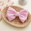 10PCS Lovely Bowknot Linen Ribbon Hair Clip