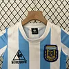 1986 Retro Argentina Home Football Shirt Kids Size 1:1 Thai Quality