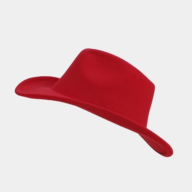 Unisex Retro Classic Style Solid Color Big Eaves Fedora Hat