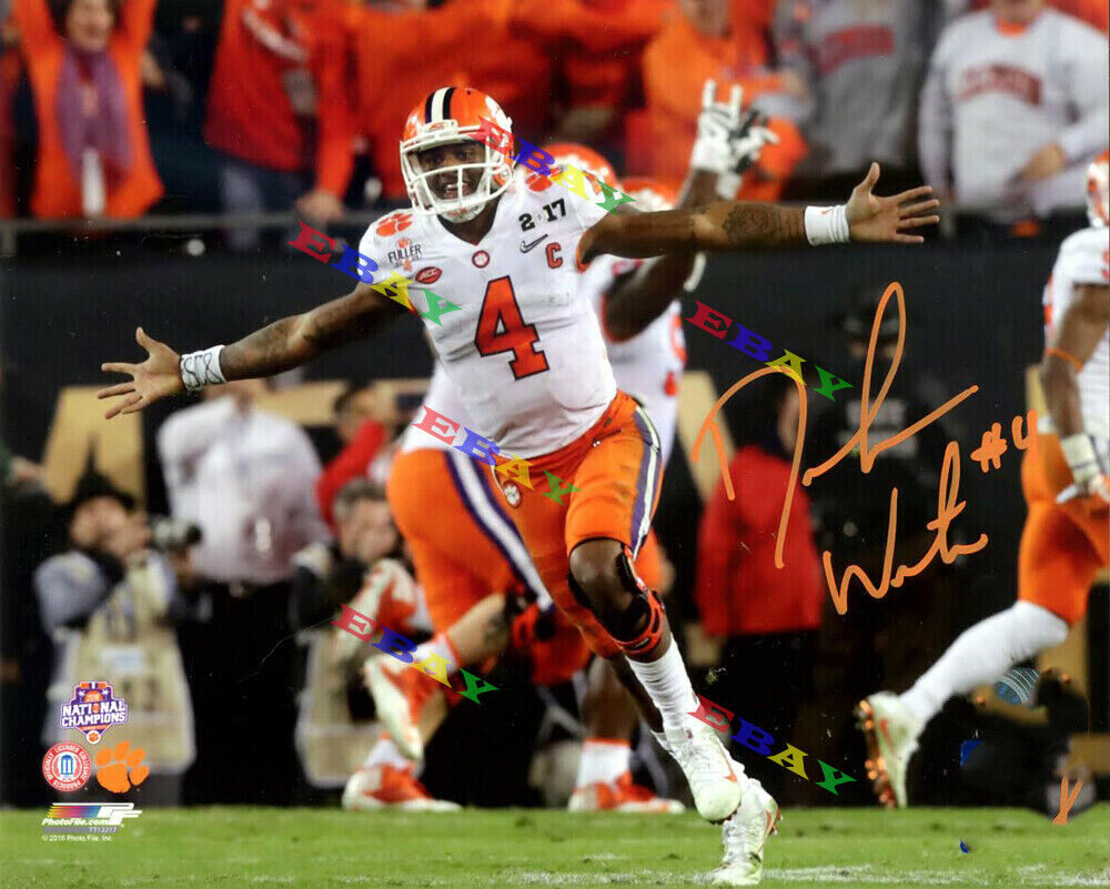 DESHAUN WATSON CLEMSON TIGERS Autographed Signed 8x10 Photo Poster painting Reprint