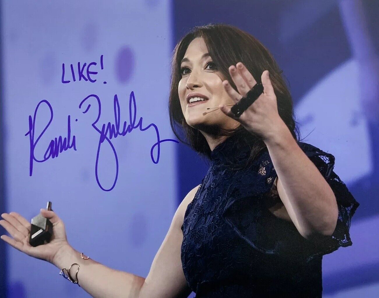 RANDI ZUCKERBERG HAND SIGNED 8x10 Photo Poster painting FACEBOOK AUTHENTIC RARE AUTOGRAPHED