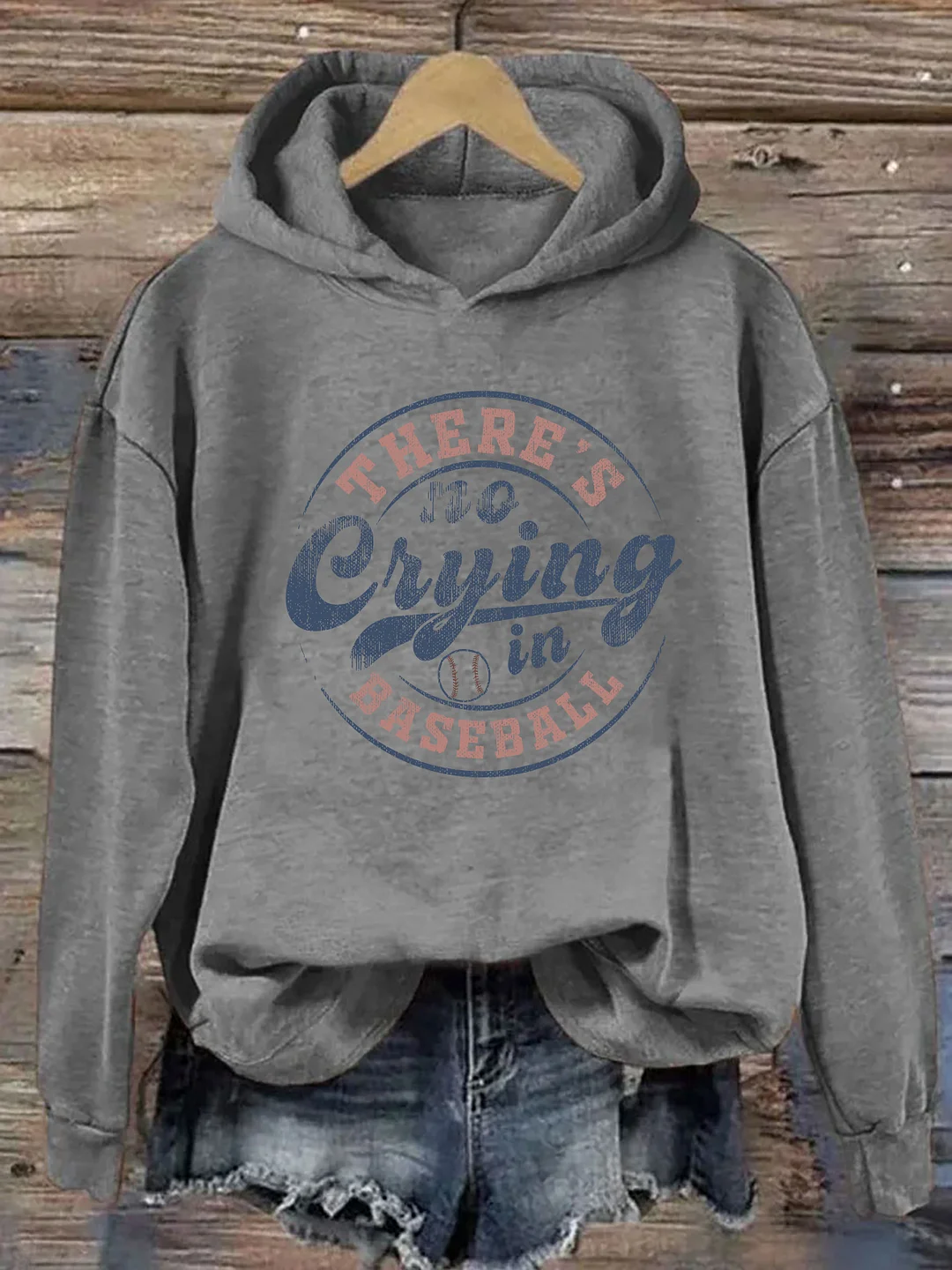 There&rsquo;S No Crying In Baseball Hoodie