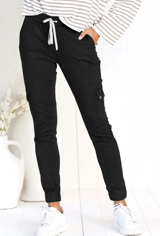 Ladies Overalls Jogger Pants Casual High Stretch