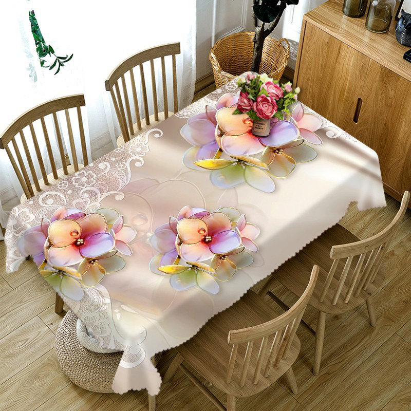 

Diamond Flower - 3D Tablecloth, 140*140cm, 501 Original