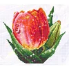Flower - 9CT Partial Beaded Cross Stitch Kit(28x25cm)
