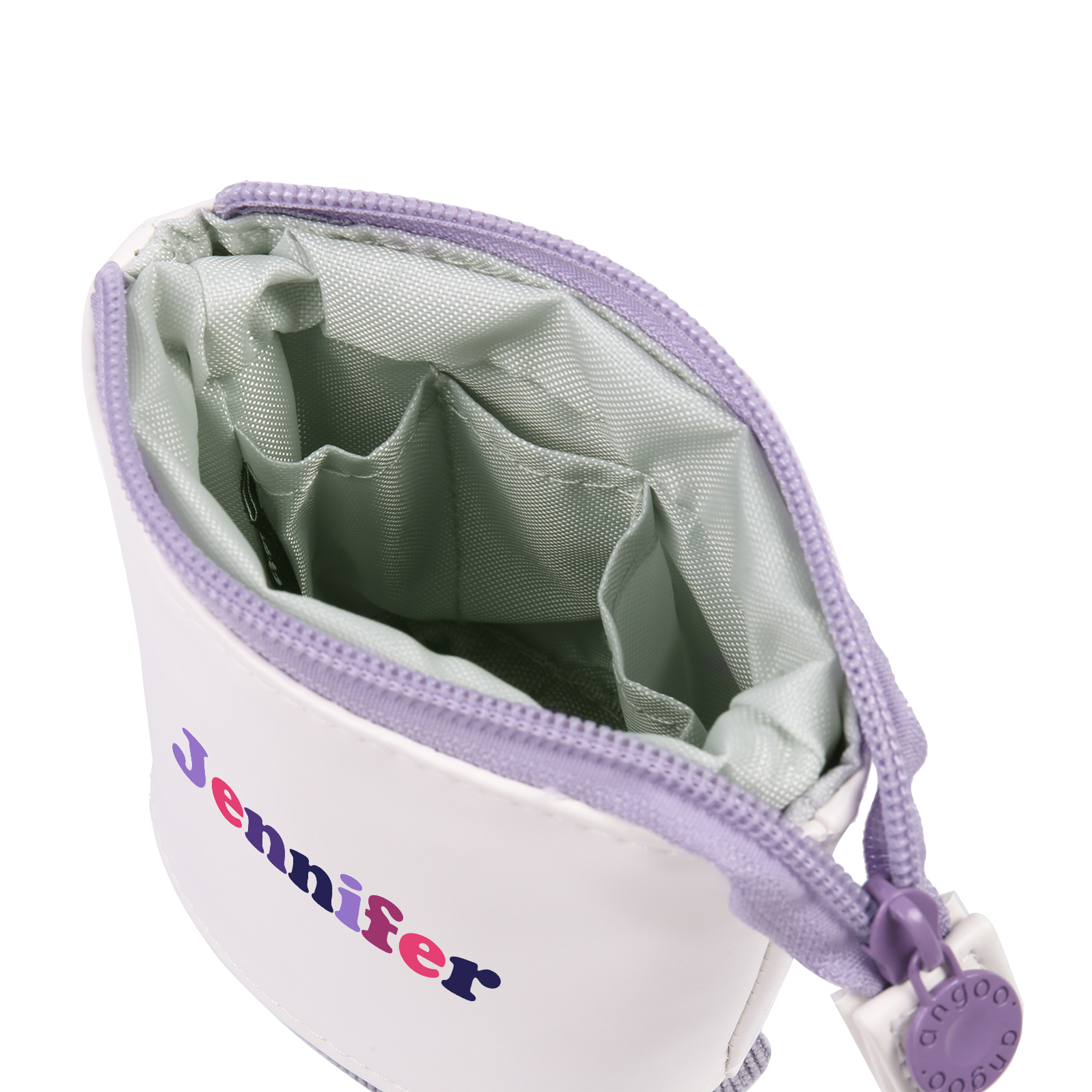 Astuccio per matite personalizzato con 1 nome colorato per scuola elementare bambini