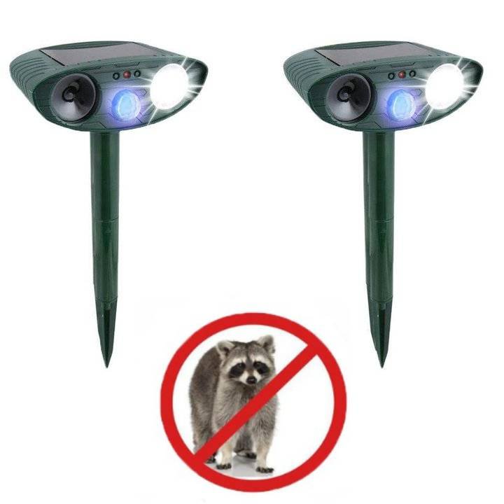 Raccoon Outdoor Ultrasonic RepellerSolar Powered