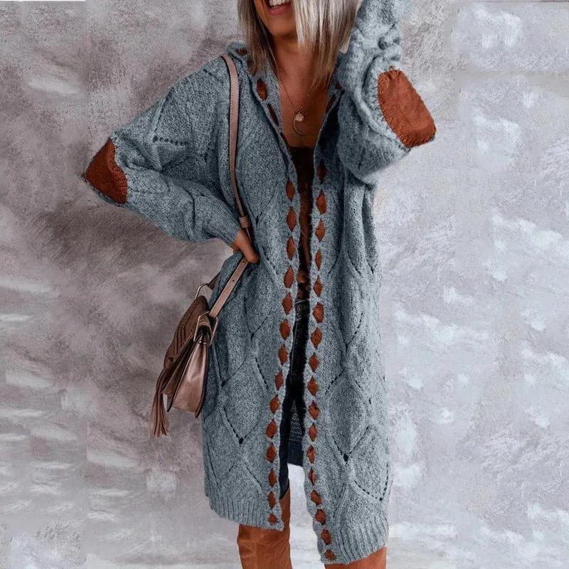 Women's Hooded Sweater Cardigan jacket
