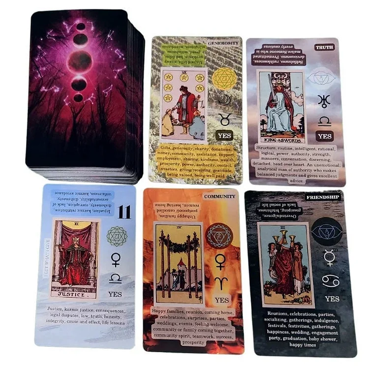 🔥Tarot Cards Set With Meanings